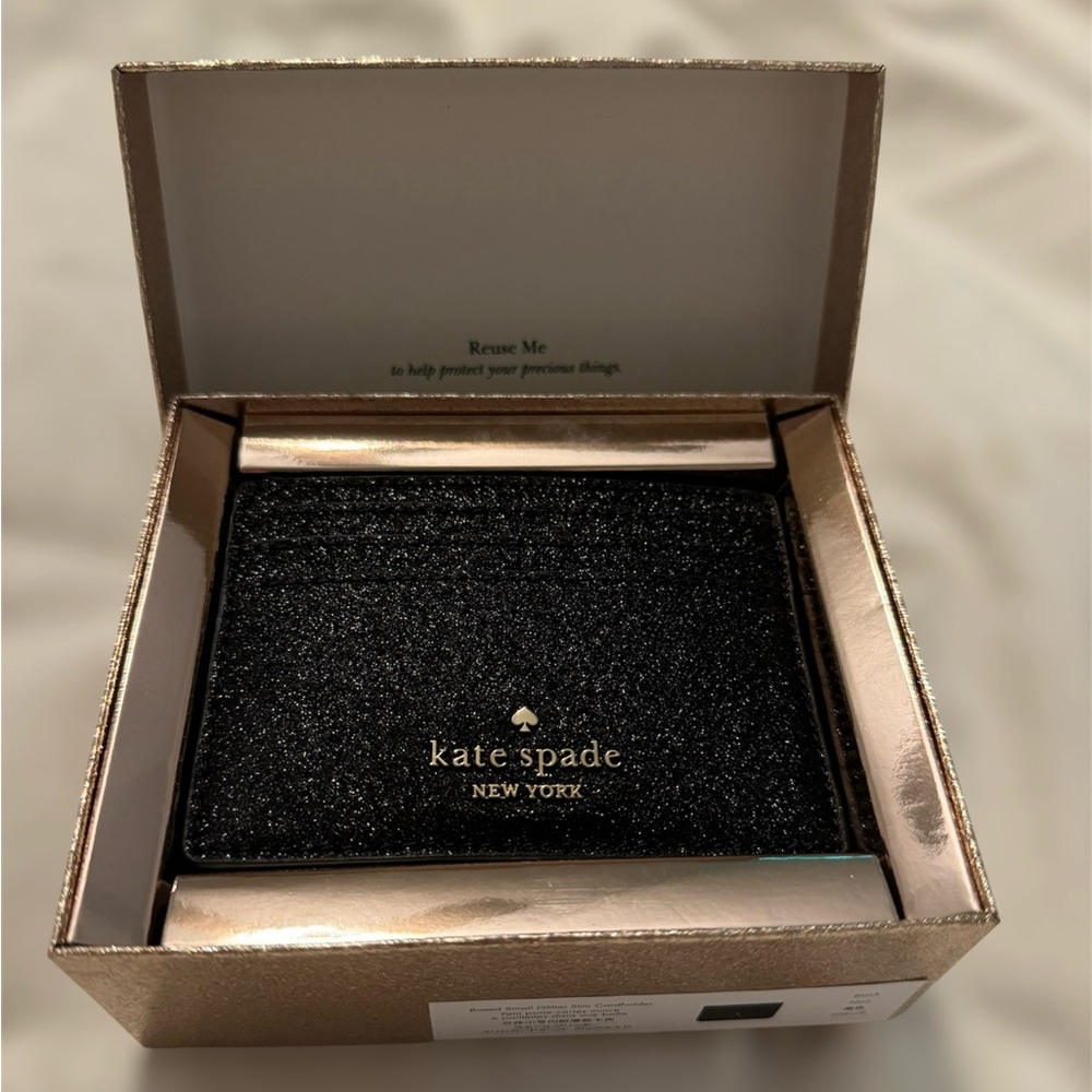 NWT Kate Spade Glitter Cardholder